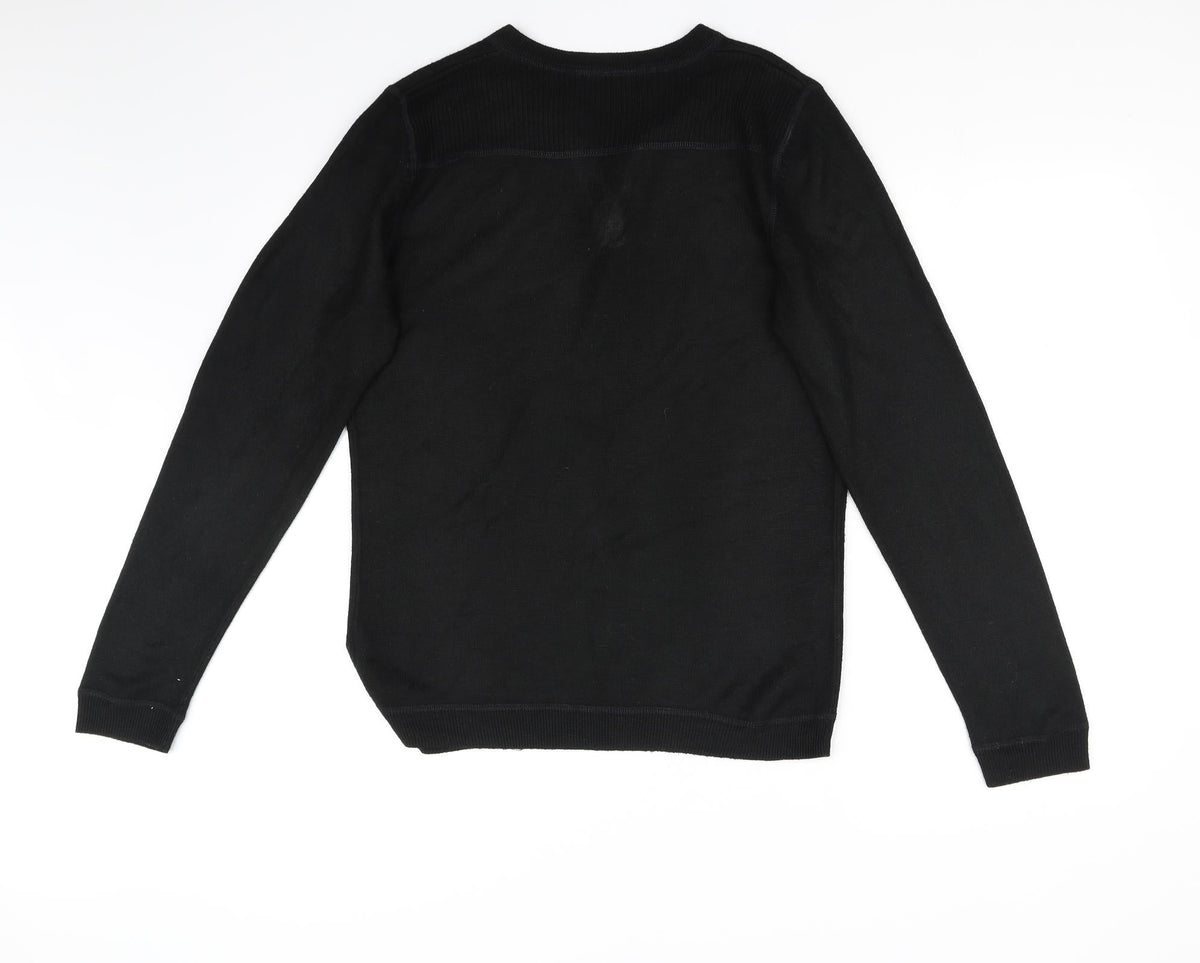 Red Herring Womens Black   Pullover Jumper Size S