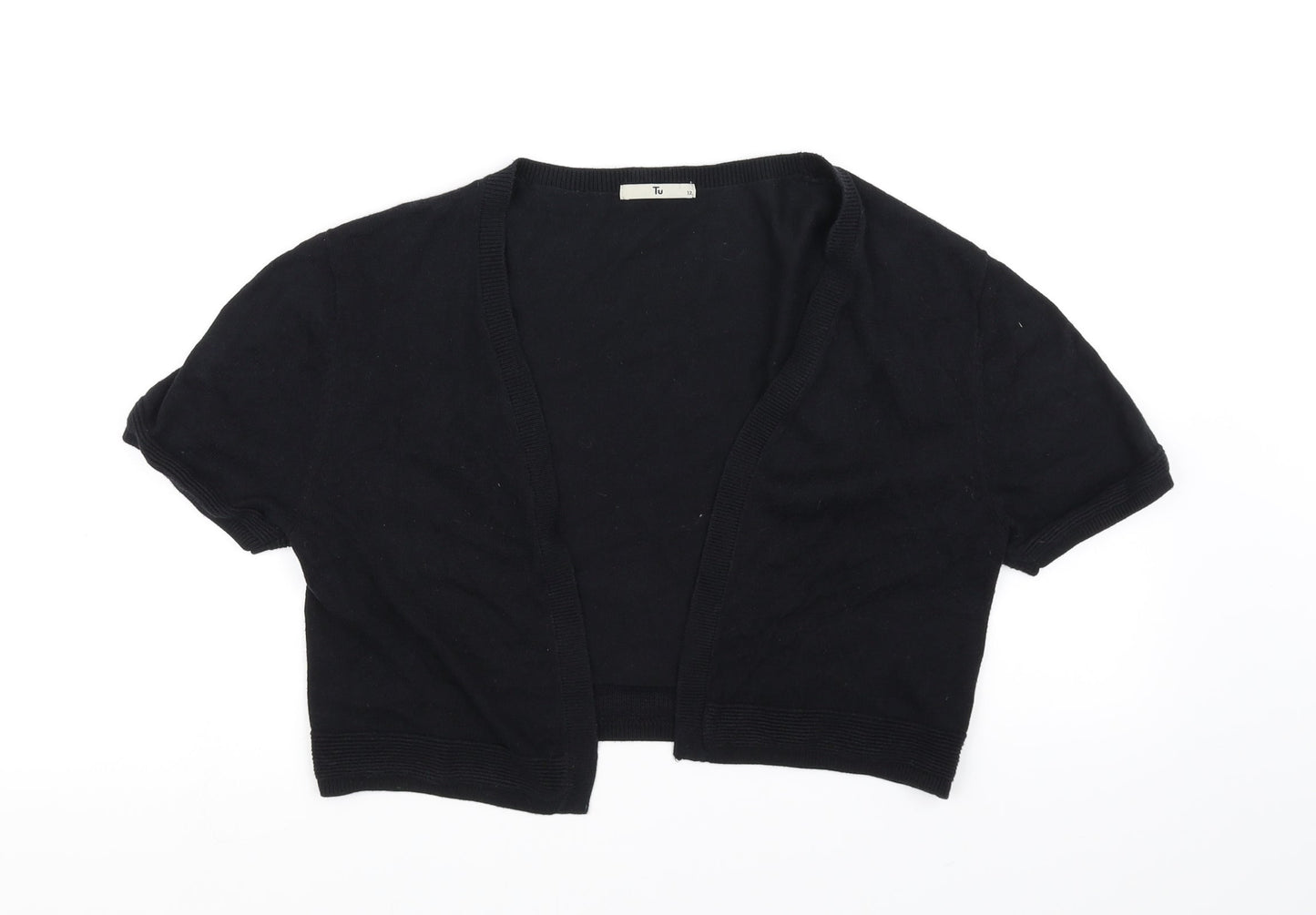 TU Womens Black   Cardigan Jumper Size 12