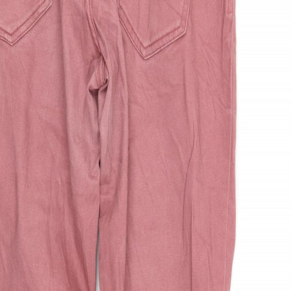 Womens UK Size 10 Up Fashion Regular Fit  Pink Trousers