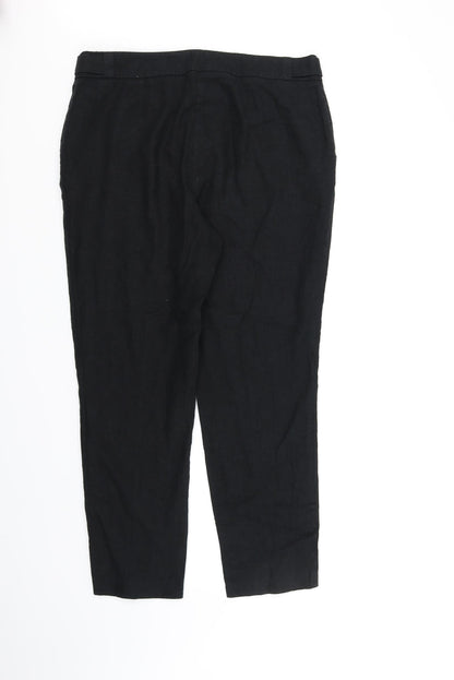 Womens UK Size 14 Marks and Spencer Regular Fit  Black Trousers