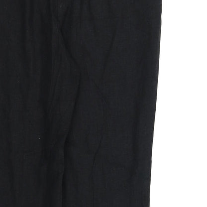 Womens UK Size 14 Marks and Spencer Regular Fit  Black Trousers