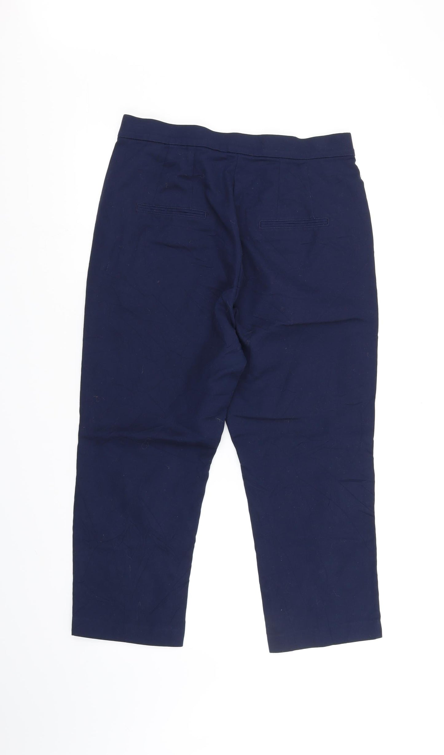 Womens UK Size 12 Marks and Spencer Regular Fit  Blue Trousers