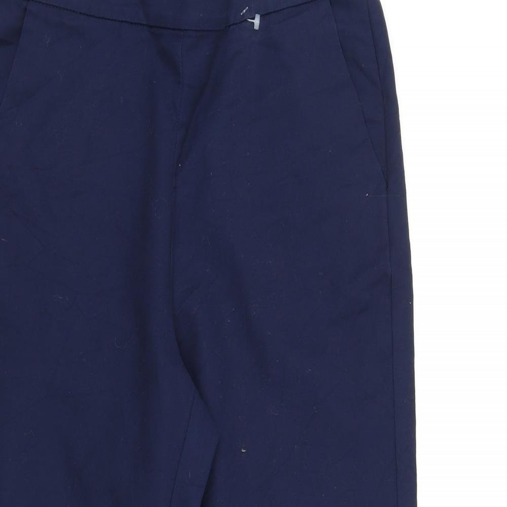 Womens UK Size 12 Marks and Spencer Regular Fit  Blue Trousers