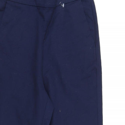 Womens UK Size 12 Marks and Spencer Regular Fit  Blue Trousers