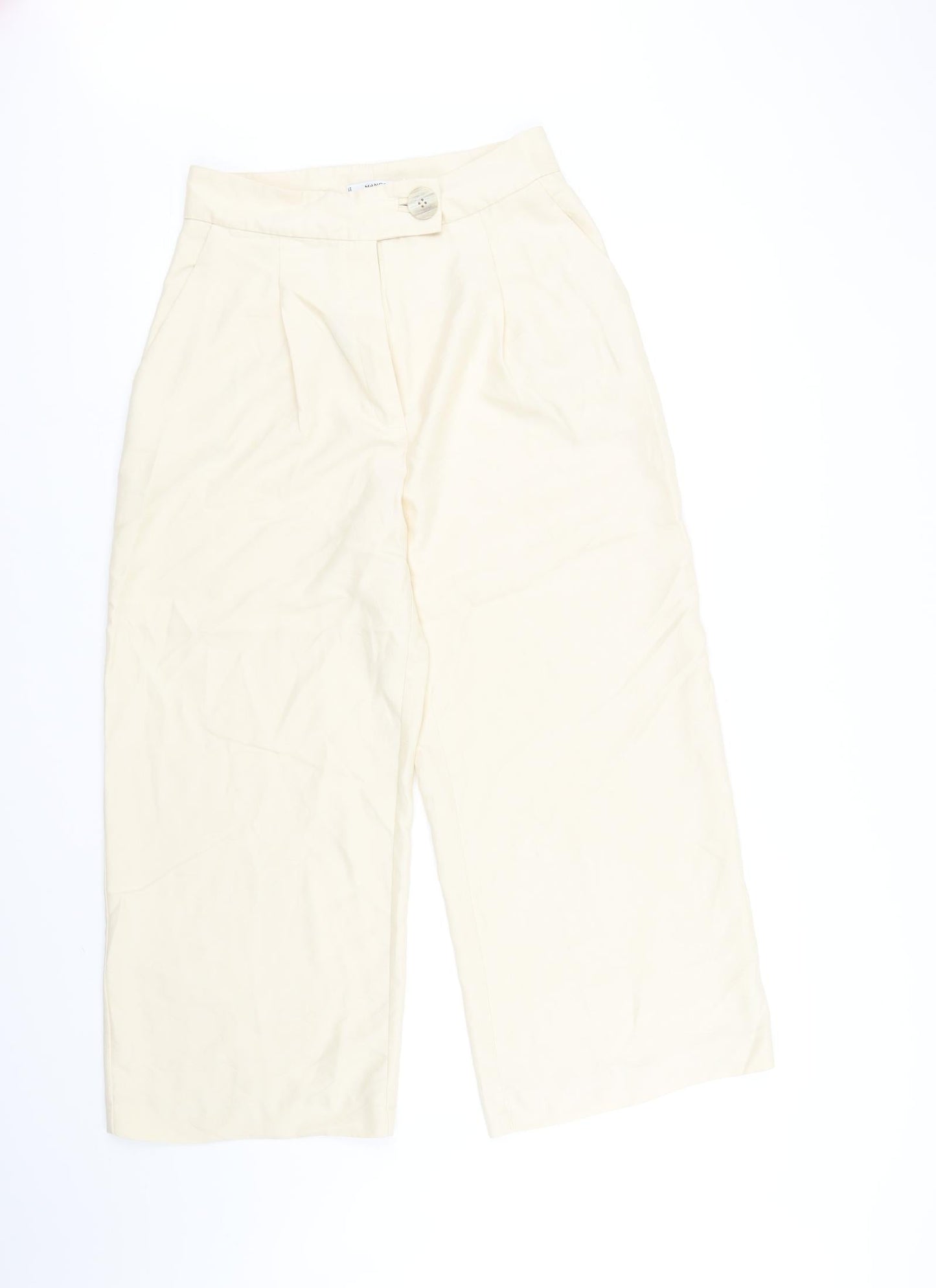 Mango Womens Beige   Trousers  Size 8 L28 in