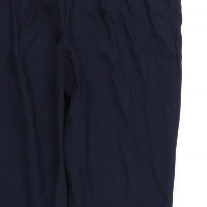 Womens UK Size 16 Marks and Spencer Regular Fit  Blue Trousers