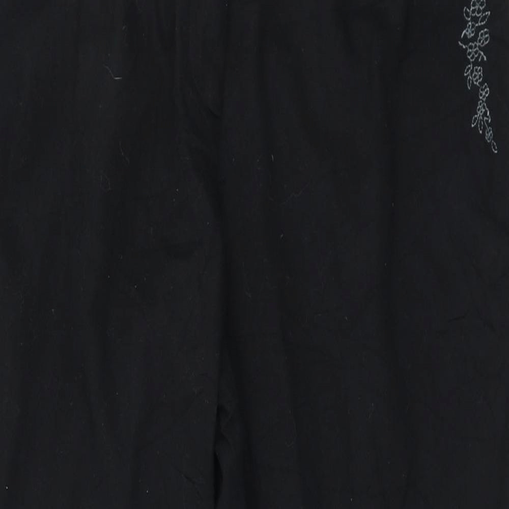 Womens UK Size 16 Debenhams Regular Fit  Black Trousers