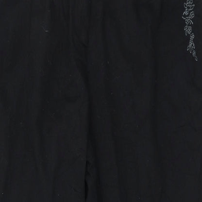 Womens UK Size 16 Debenhams Regular Fit  Black Trousers