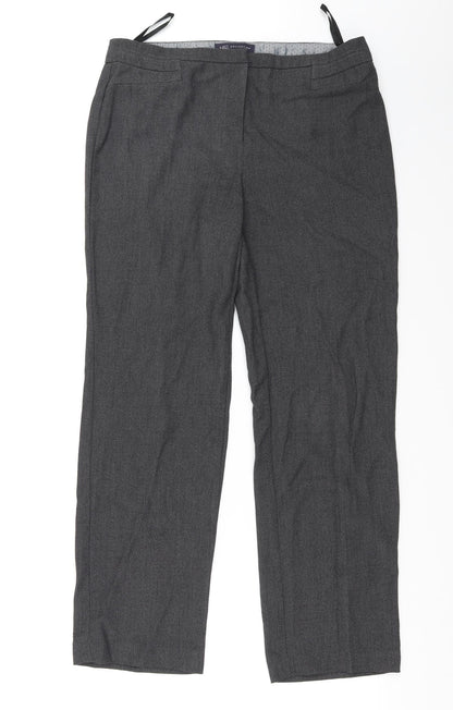 Womens UK Size 12 Marks and Spencer Regular Fit  Grey Trousers