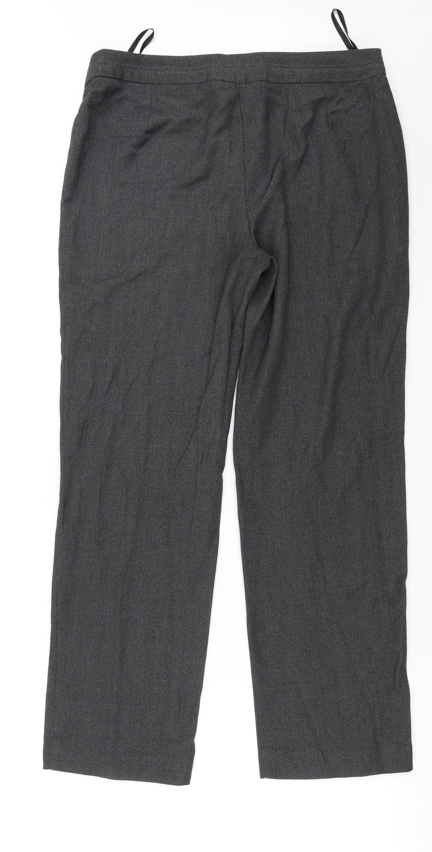 Womens UK Size 12 Marks and Spencer Regular Fit  Grey Trousers