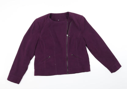David Emanuel Womens Purple   Jacket  Size 14