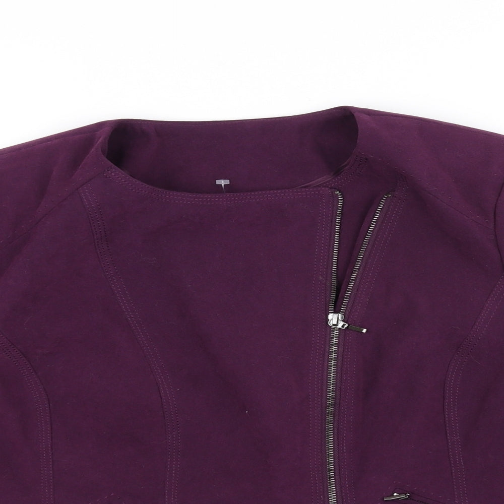 David Emanuel Womens Purple   Jacket  Size 14