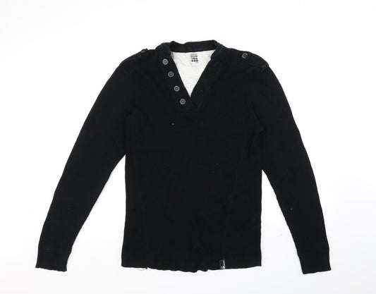 UrbanSpirit Mens Black   Pullover Jumper Size L