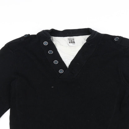UrbanSpirit Mens Black   Pullover Jumper Size L