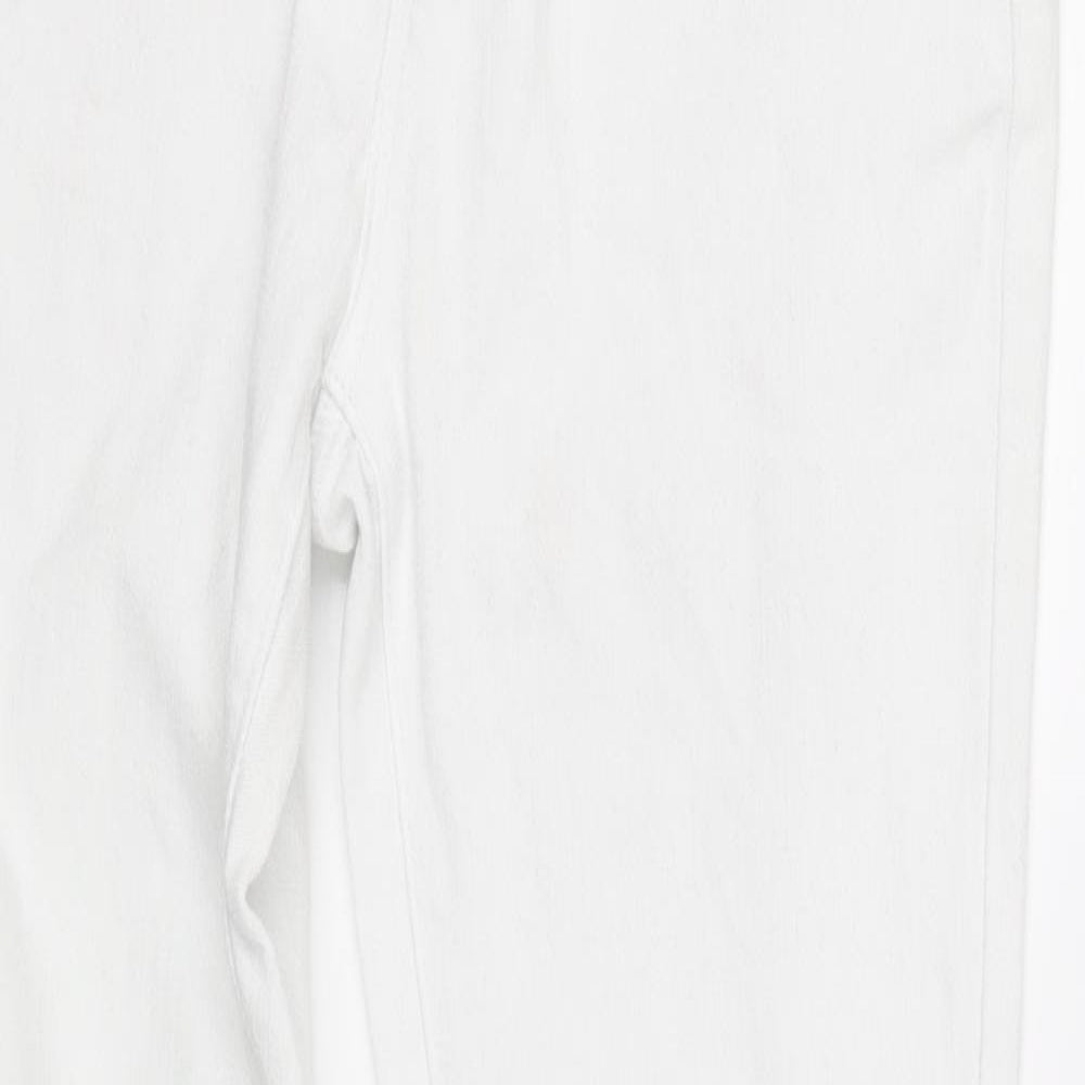 True2u Womens White   Straight Jeans Size 12 L30 in
