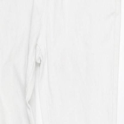 True2u Womens White   Straight Jeans Size 12 L30 in