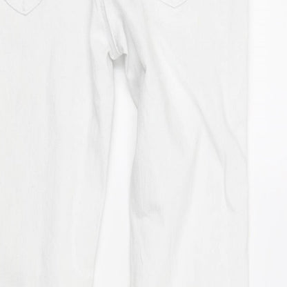 True2u Womens White   Straight Jeans Size 12 L30 in