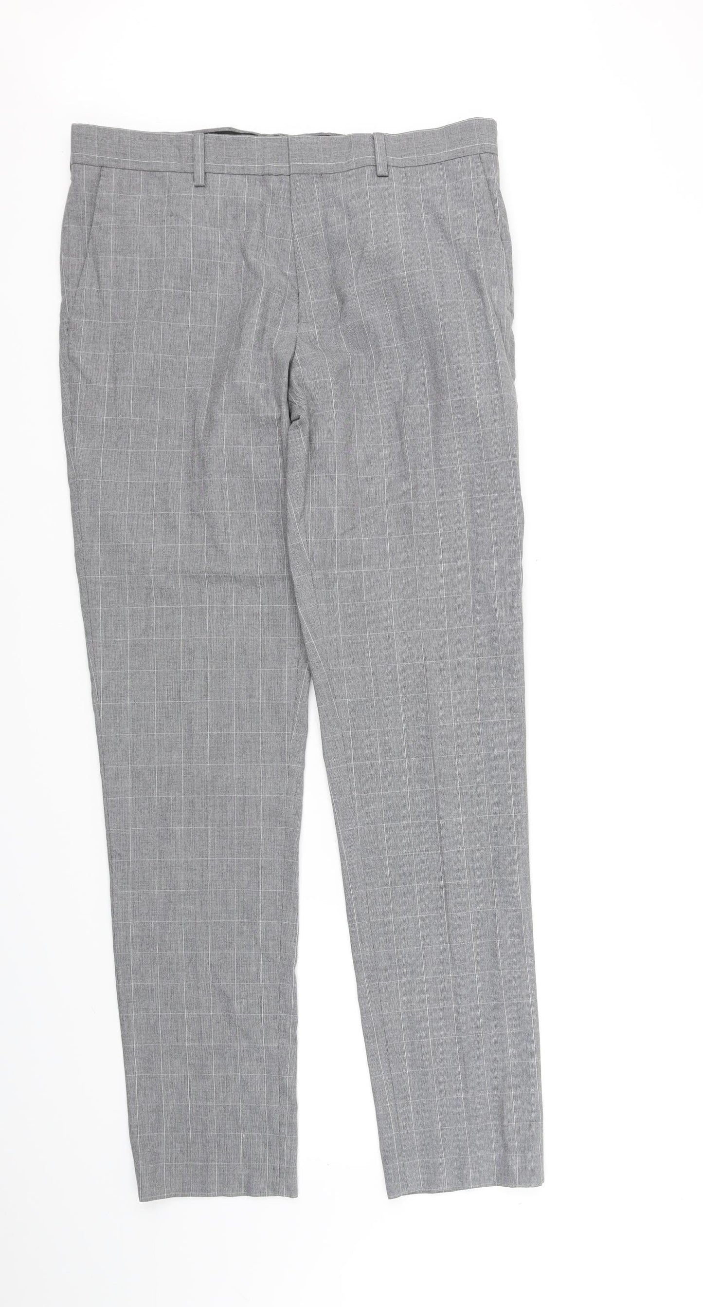 River Island Womens Green Check  Trousers   L34 in