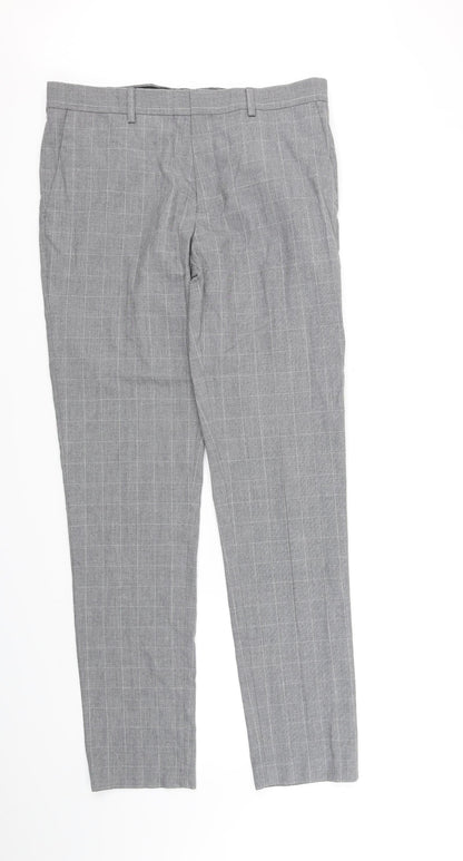 River Island Womens Green Check  Trousers   L34 in