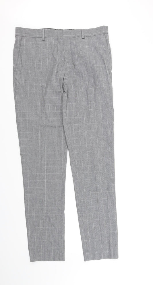 River Island Womens Green Check  Trousers   L34 in