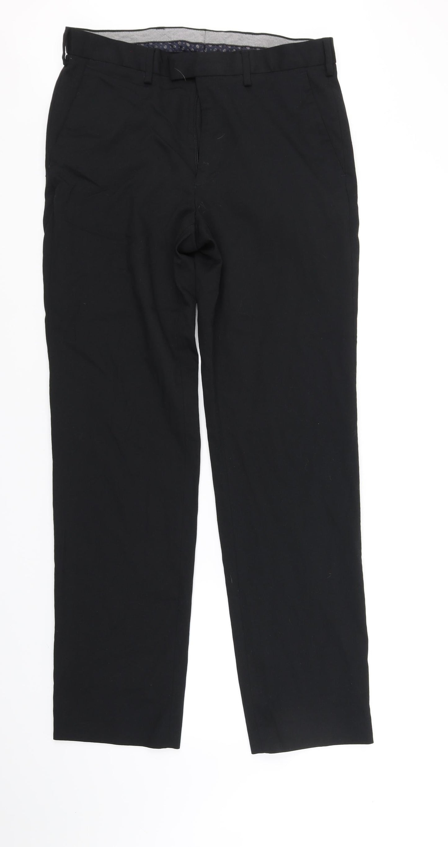Womens UK Size M Marks and Spencer Regular Fit  Black Trousers