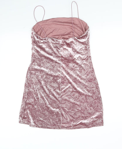 Womens UK Size 14 New Look Pink Basic Tank