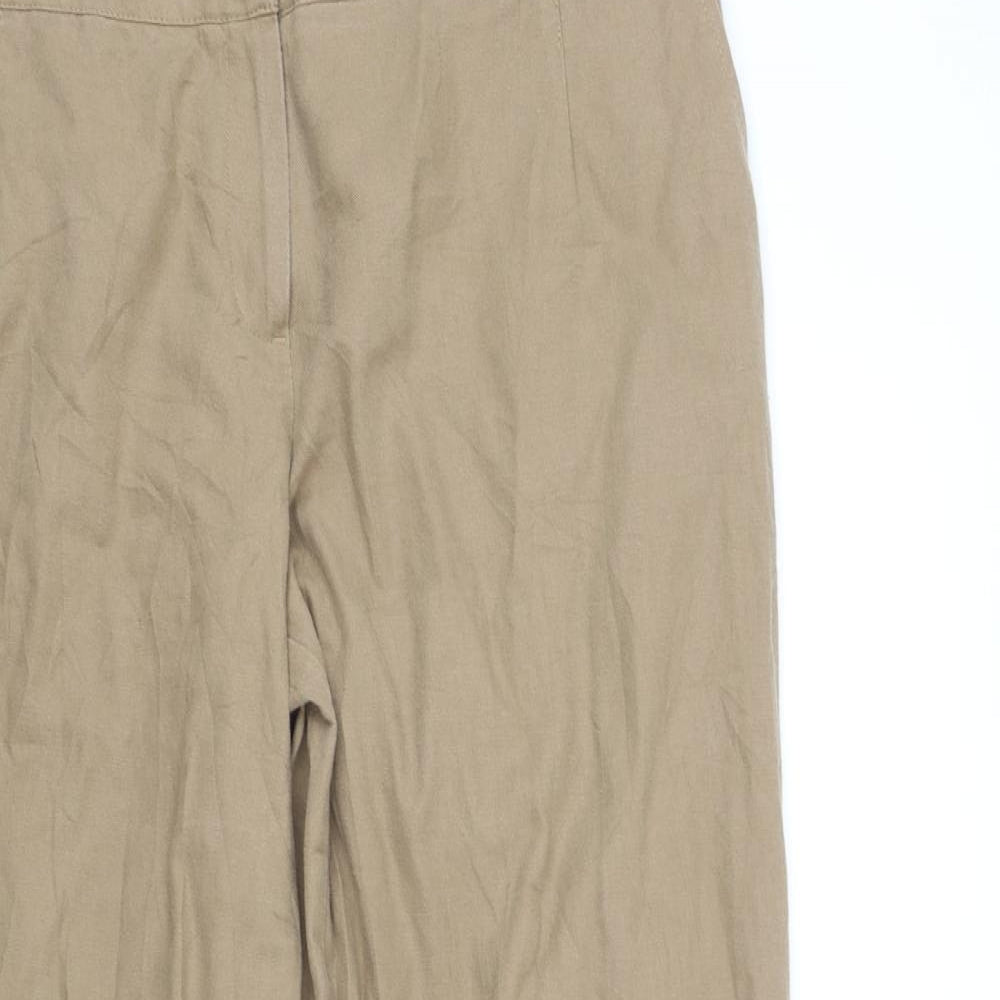 F&F Womens Beige   Trousers  Size 16 L33 in