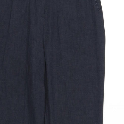 Womens UK Size 12 Marks and Spencer Regular Fit  Blue Trousers