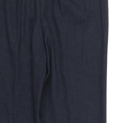 Womens UK Size 12 Marks and Spencer Regular Fit  Blue Trousers