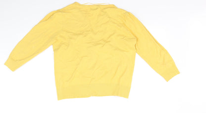 F&F Womens Yellow   Basic Button-Up Size 14