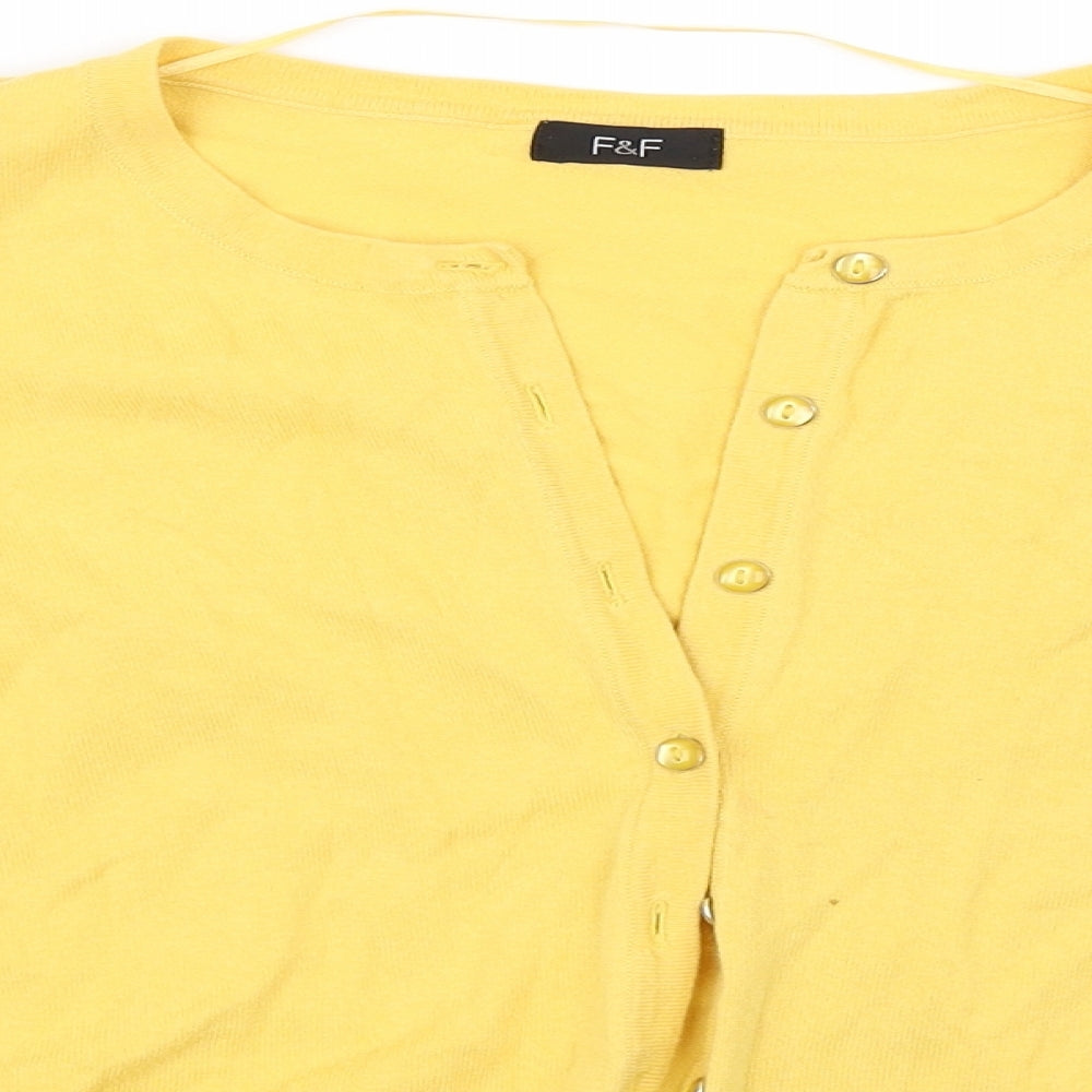 F&F Womens Yellow   Basic Button-Up Size 14