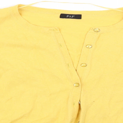 F&F Womens Yellow   Basic Button-Up Size 14