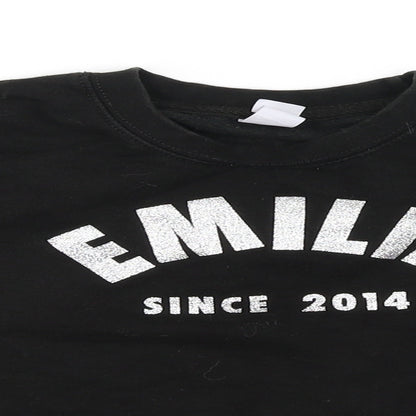 emilie Girls Black   Pullover Jumper Size 5-6 Years