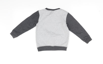 Nickelodeon Boys Grey   Pullover Jumper Size 3-4 Years
