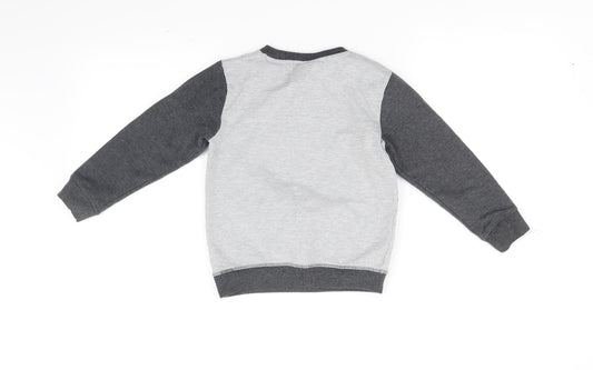 Nickelodeon Boys Grey   Pullover Jumper Size 3-4 Years