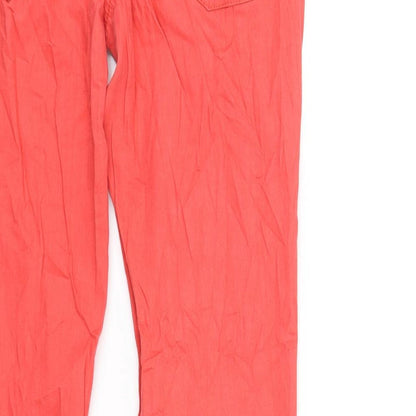 Tom Taylor Womens Orange   Straight Jeans Size L L34 in