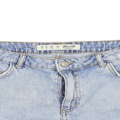 deniem & co Womens Blue   Cut-Off Shorts Size 14