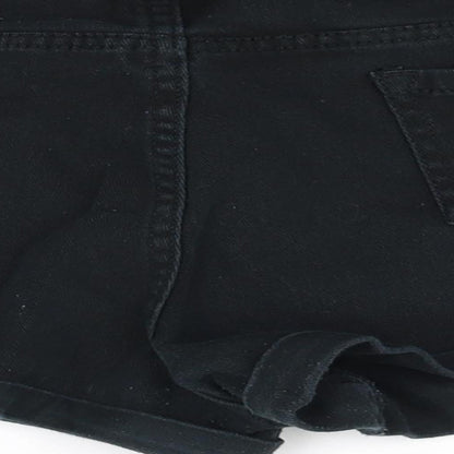 deniem & co Womens Black   Cut-Off Shorts Size 14