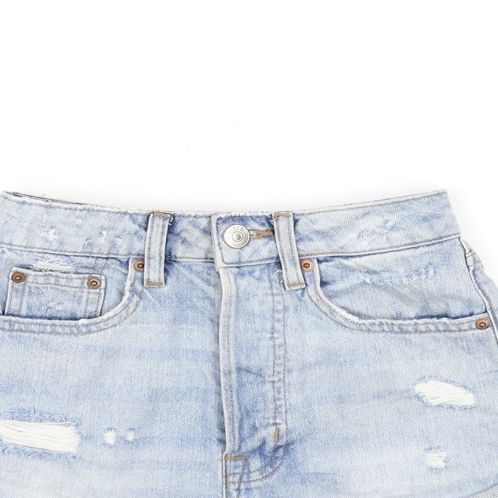 Divided Womens Blue   Cut-Off Shorts Size 4