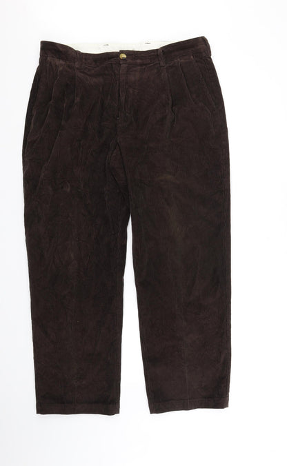 L L Bean Womens Brown   Trousers  Size 36 in L32 in