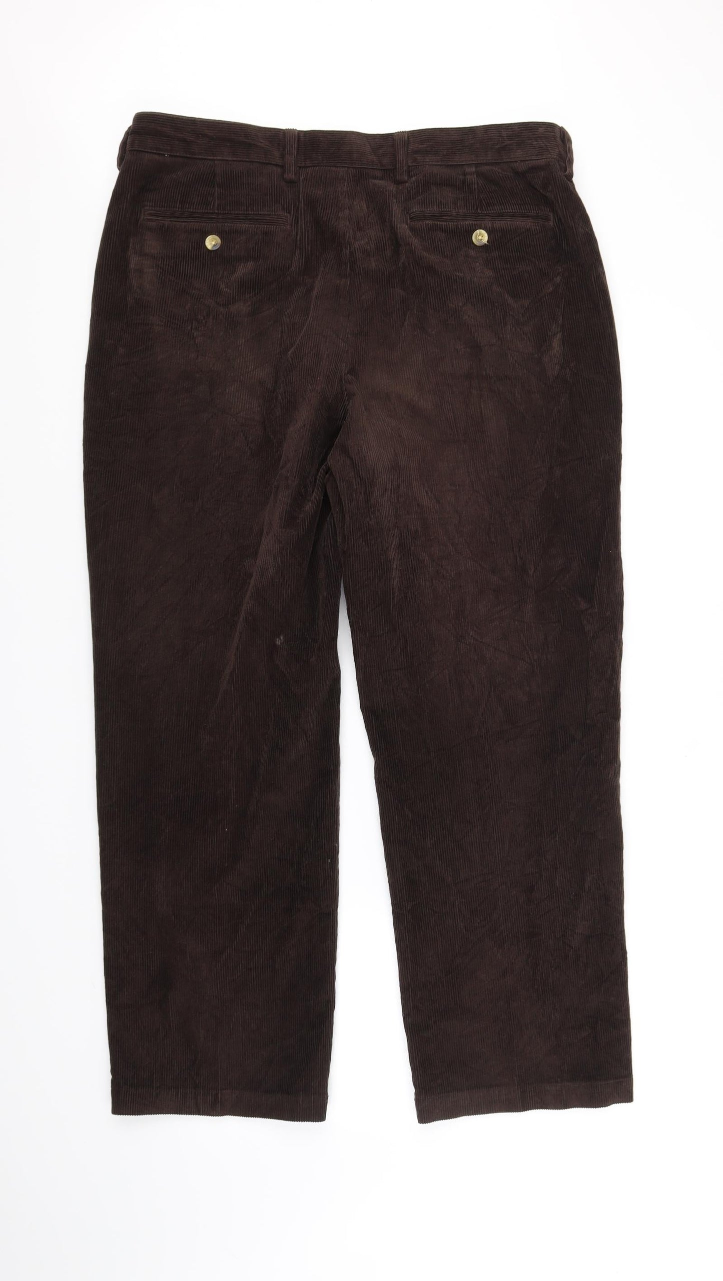 L L Bean Womens Brown   Trousers  Size 36 in L32 in