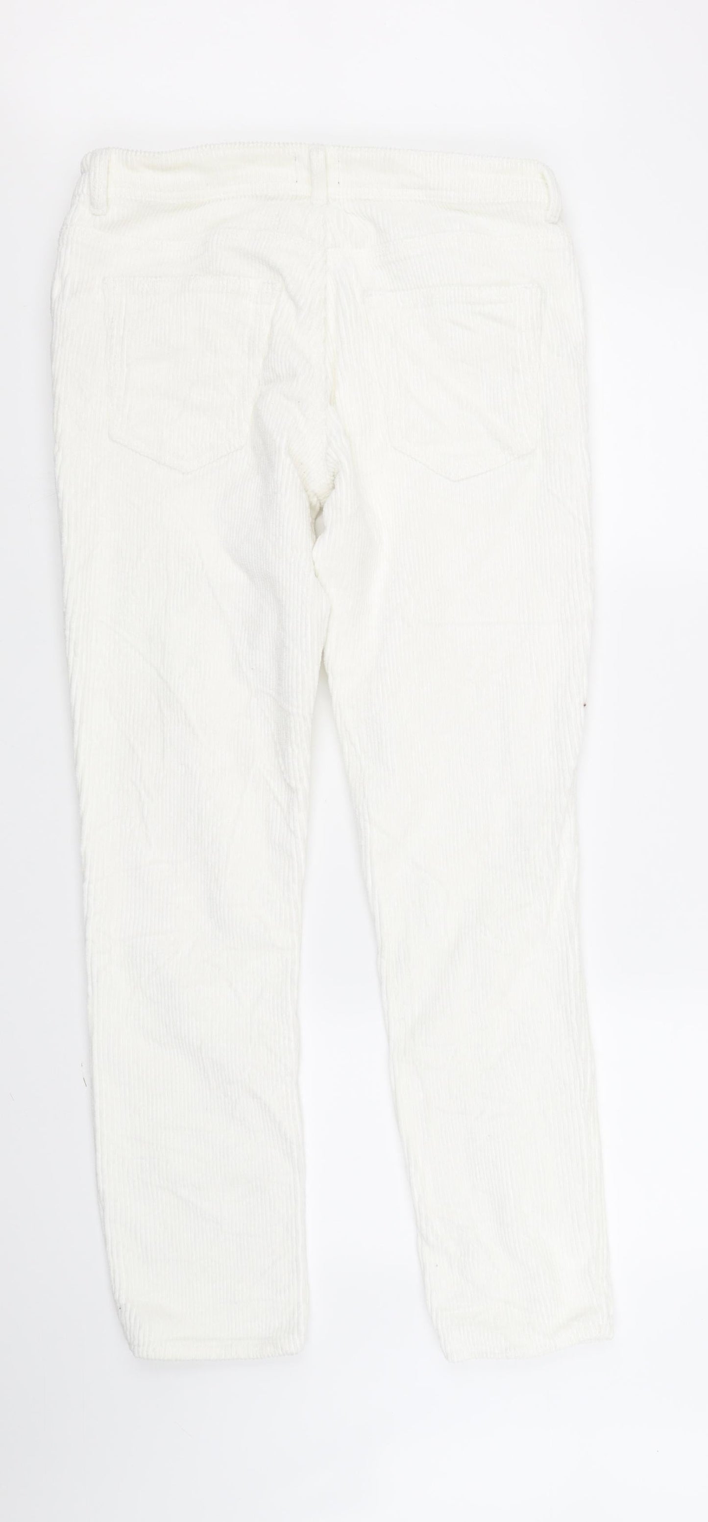 River Island Womens White   Straight Jeans Size M L32 in
