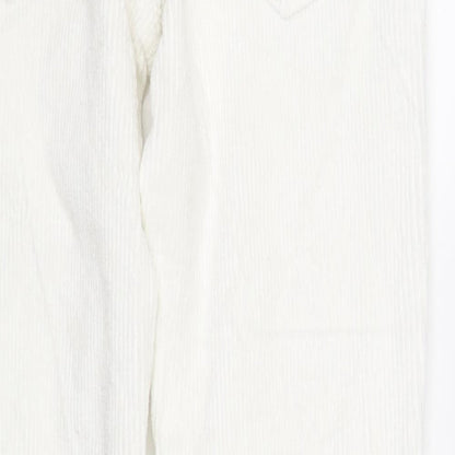 River Island Womens White   Straight Jeans Size M L32 in