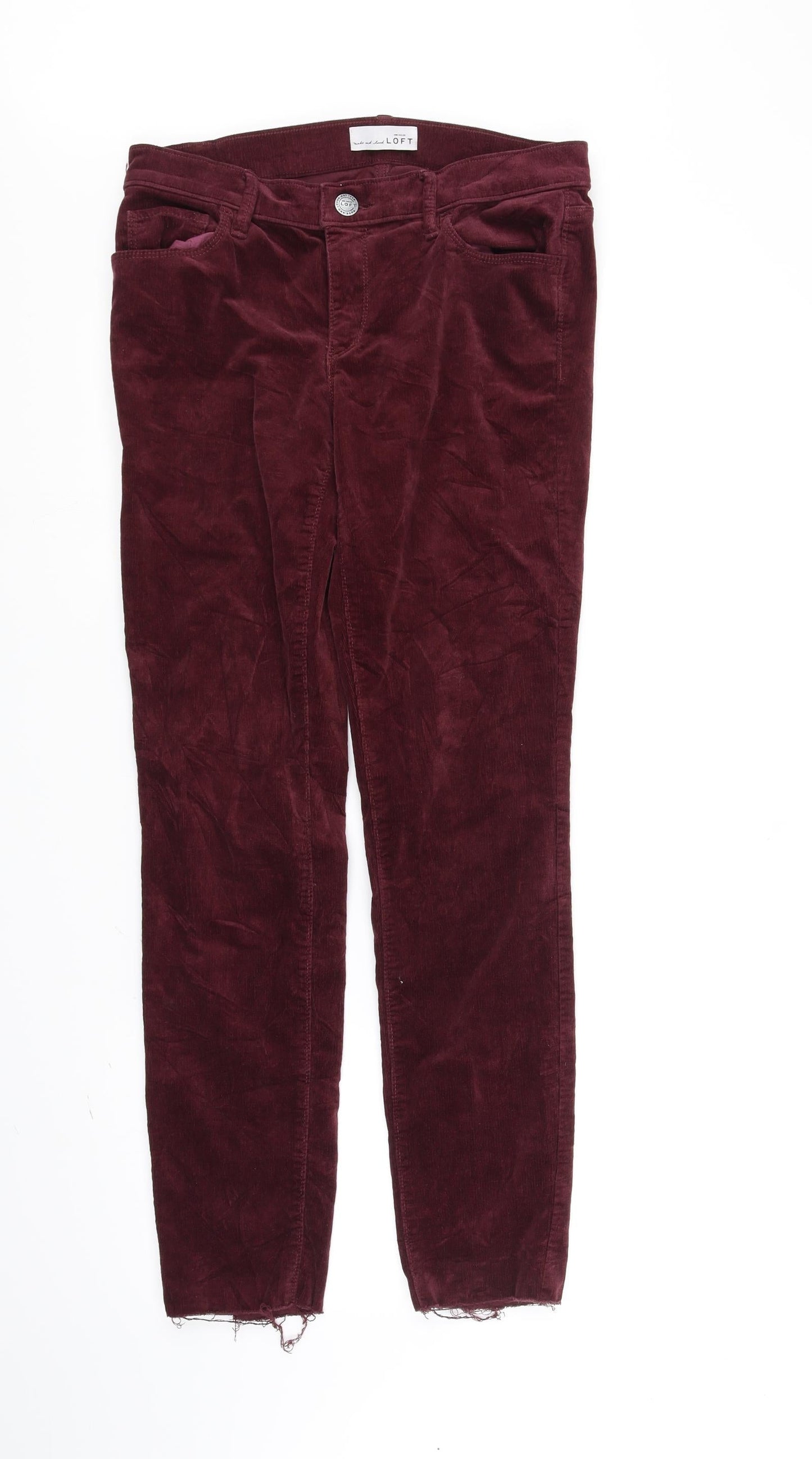 LOFT Womens Purple   Trousers  Size M L30 in