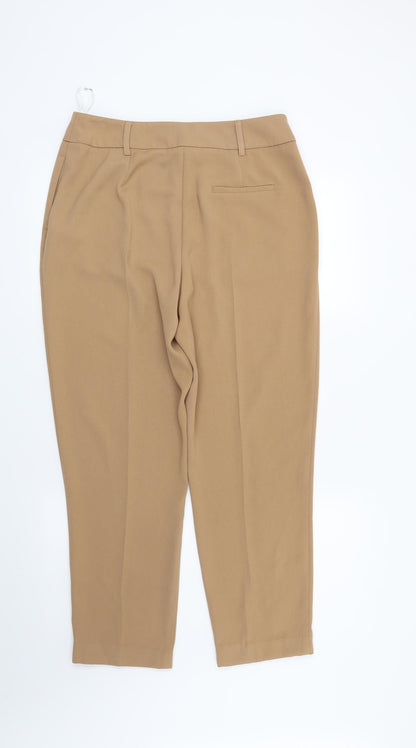 Womens UK Size 12 Dorothy Perkins Regular Fit  Brown Trousers