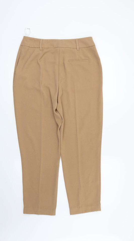 Womens UK Size 12 Dorothy Perkins Regular Fit  Brown Trousers