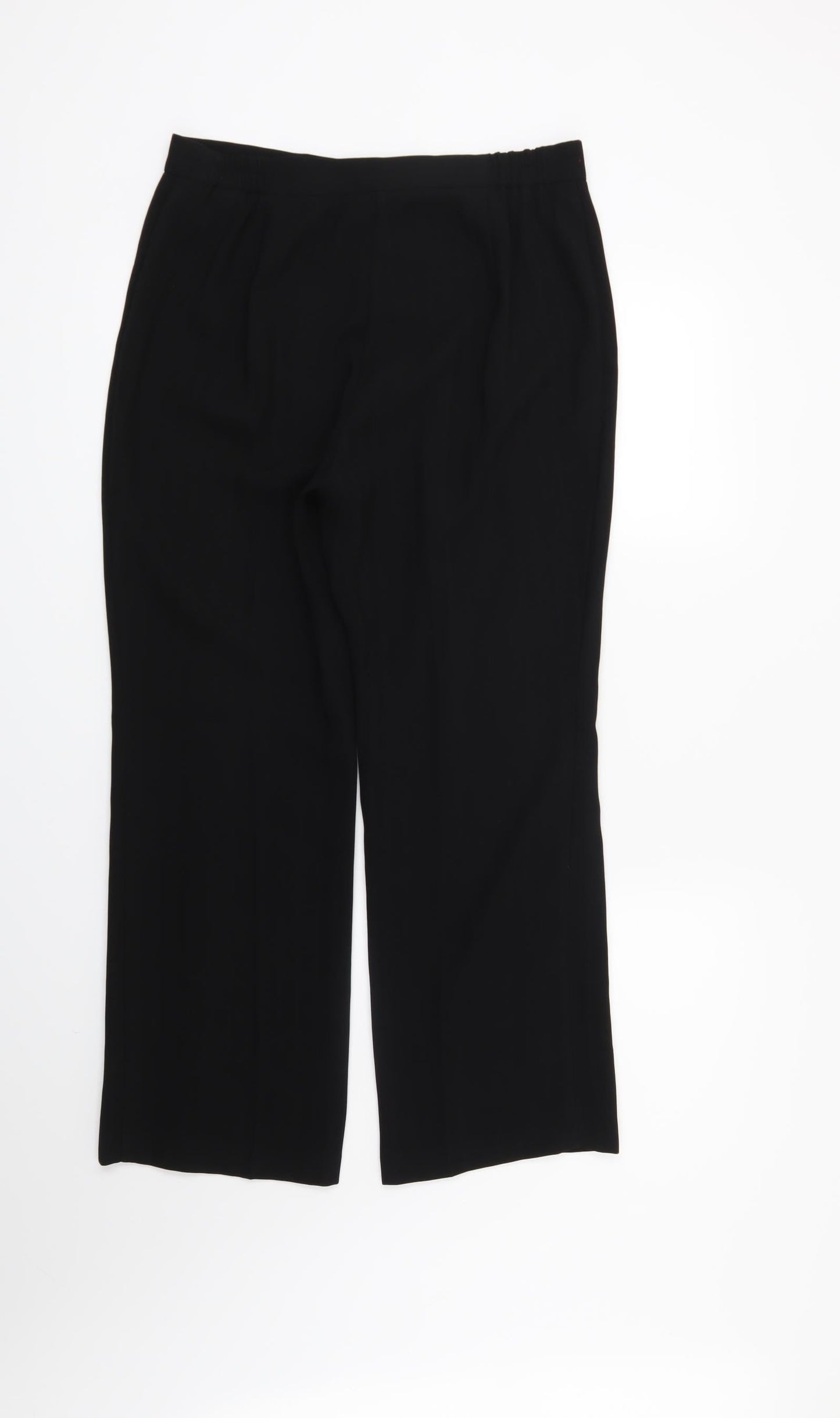 Womens UK Size 12 Marks and Spencer Regular Fit  Black Trousers