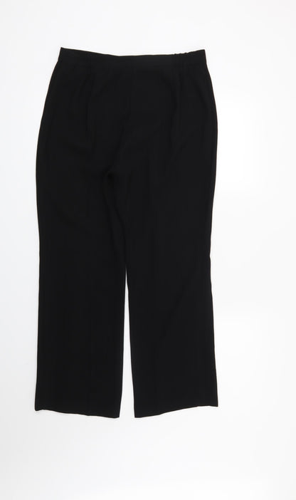 Womens UK Size 12 Marks and Spencer Regular Fit  Black Trousers