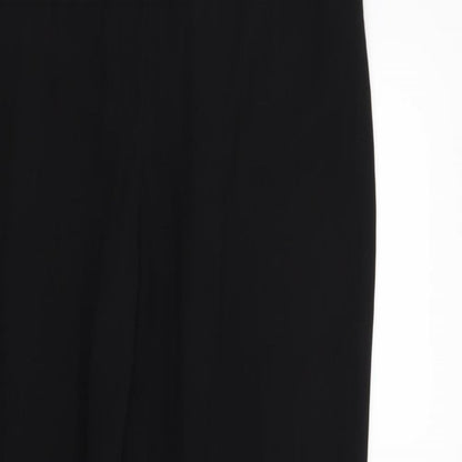 Womens UK Size 12 Marks and Spencer Regular Fit  Black Trousers