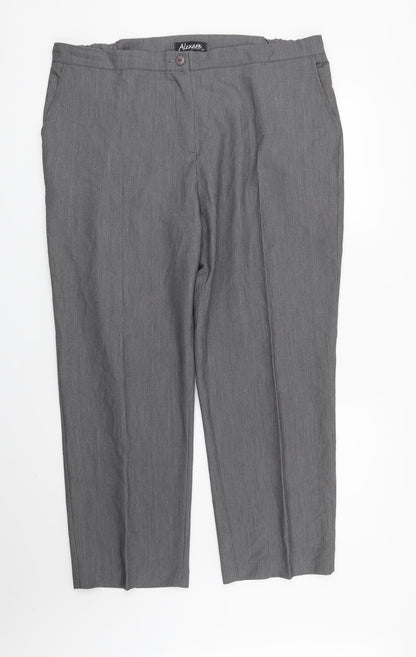 Womens UK Size 20 ALEXARA Regular Fit  Grey Trousers